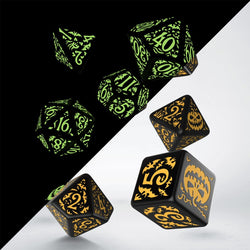 Halloween Pumpkin - Jack O’Lantern Dice Set (Glow in the Dark)