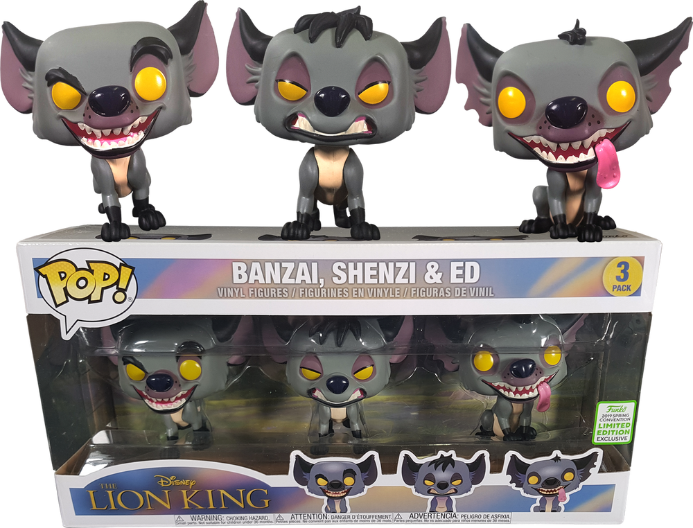 ECCC The Lion King - Banzai, Shenzi & Ed Pop! 3 Pack