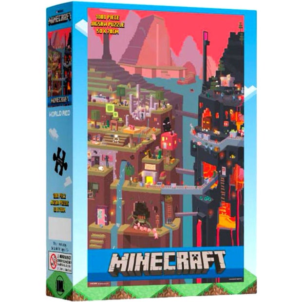Mine Craft 1000 Piece Puzzle - World Red