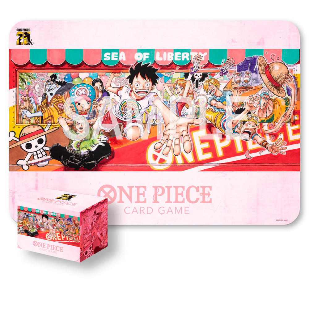 *PRE-ORDER* One Piece TCG Playmat and Card Case Set (25th Edition)