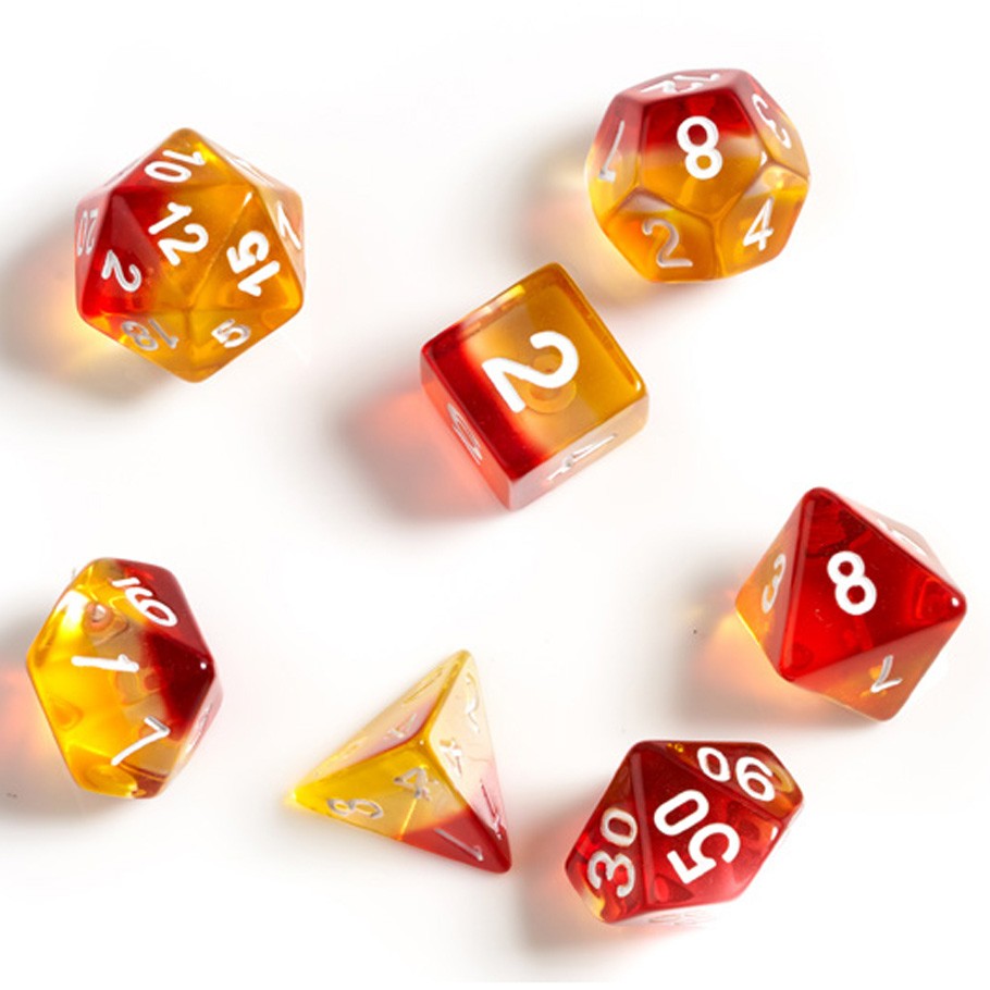 Sirius Dice 7-Die Set - Translucent