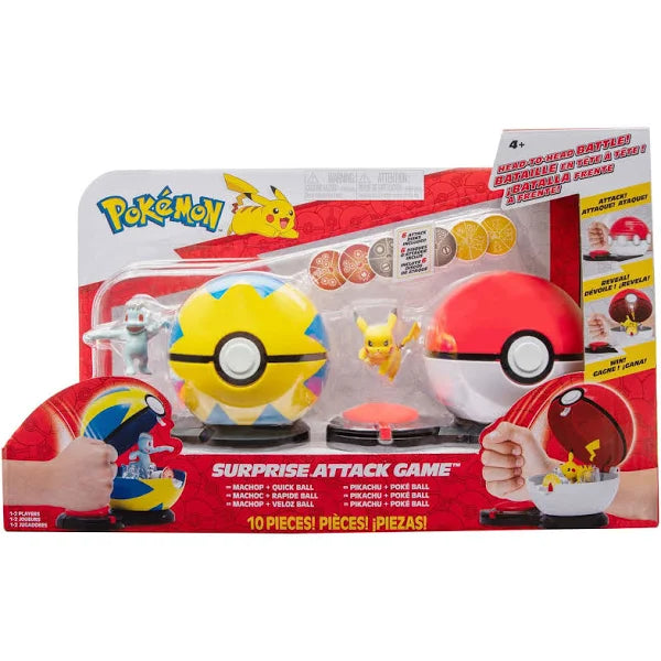 Pokemon Surprise Attack Game - Pikachu vs Machop